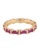 Suzanne Kalan 18K Ruby & Diamond Eternity Band