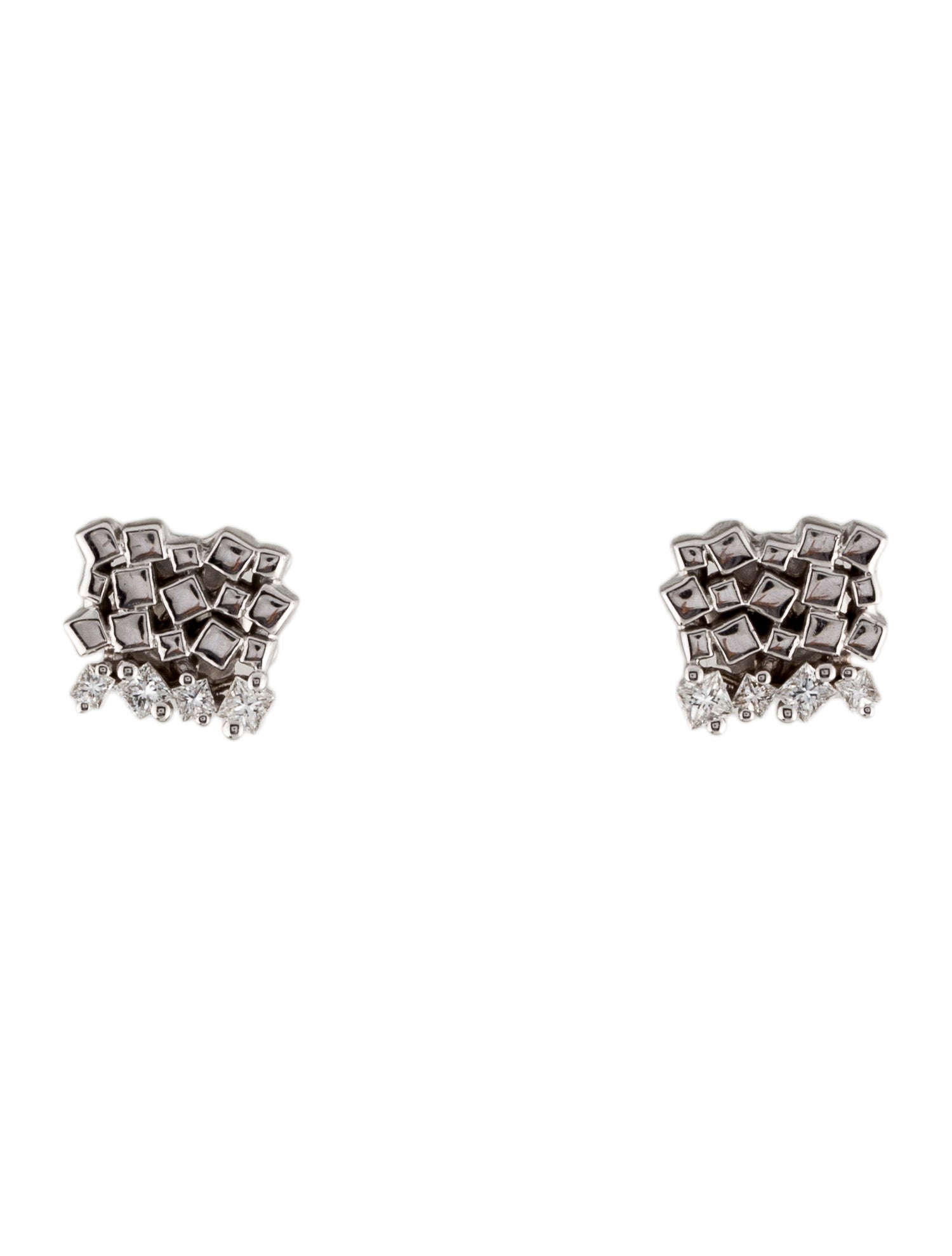 Suzanne Kalan 18K Diamond Stud Earrings