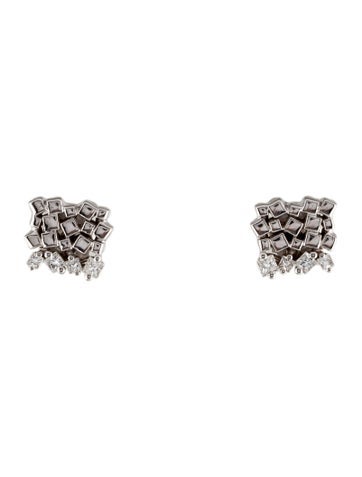 Suzanne Kalan Stud 18K Diamond Earrings