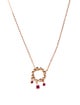 Suzanne Kalan 18K Ruby Circle pendant Necklace