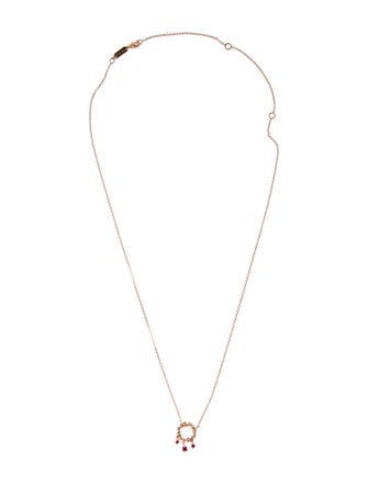 Suzanne Kalan 18K Ruby Circle pendant Necklace