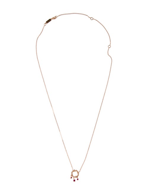 Suzanne Kalan 18K Ruby Circle pendant Necklace