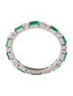 Suzanne Kalan 18K Emerald & Diamond Fireworks Eternity Band