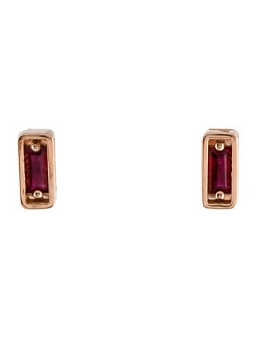 Suzanne Kalan Stud 18K Ruby Earrings