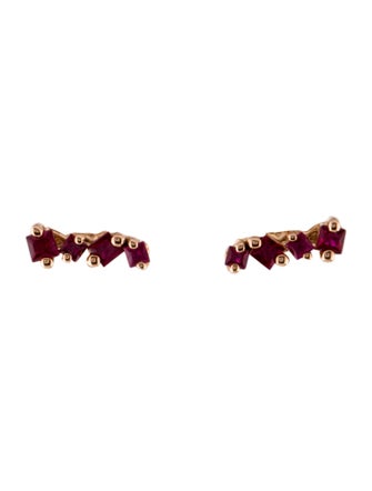 Suzanne Kalan 18K Ruby Stud Earrings