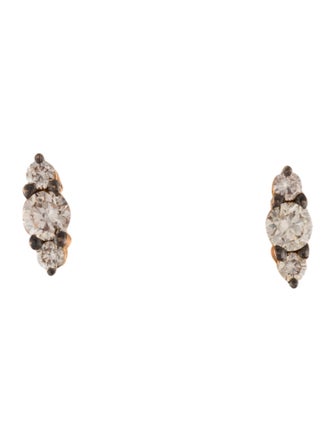 Suzanne Kalan 18K Diamond Stud Earrings