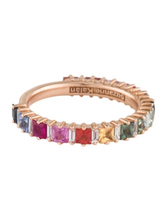 Suzanne Kalan 18K Sapphire, Ruby & Diamond Band
