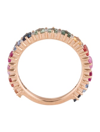 Suzanne Kalan 18K Sapphire, Ruby & Diamond Band