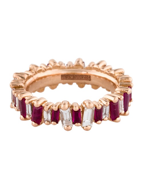 Suzanne Kalan 18K Ruby & Diamond Eternity Band