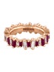 Suzanne Kalan 18K Ruby & Diamond Eternity Band