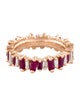 Suzanne Kalan 18K Ruby & Diamond Eternity Band
