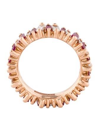 Suzanne Kalan 18K Ruby & Diamond Eternity Band