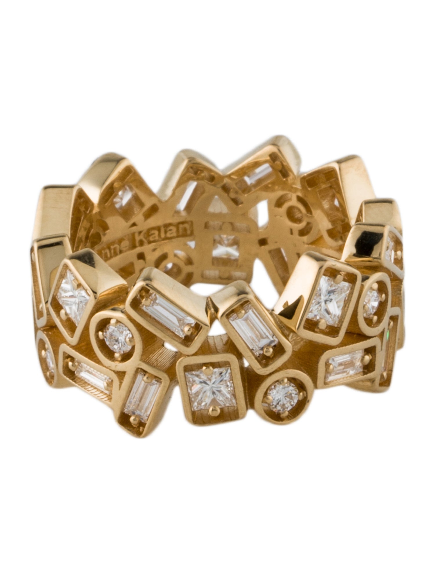 Suzanne Kalan 18K Diamond Mosaic Ring