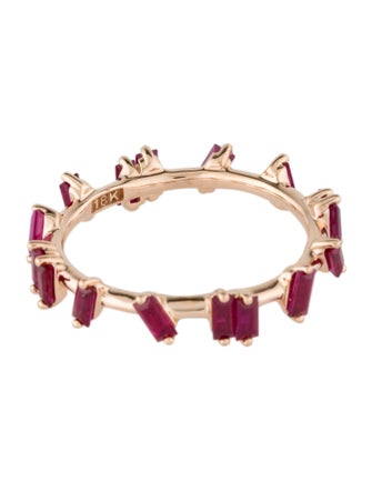 Suzanne Kalan 18K Ruby & Synthetic Ruby Barbwire Ring