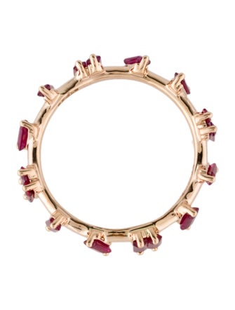 Suzanne Kalan 18K Ruby & Synthetic Ruby Barbwire Ring