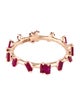 Suzanne Kalan 18K Ruby & Synthetic Ruby Barbwire Ring