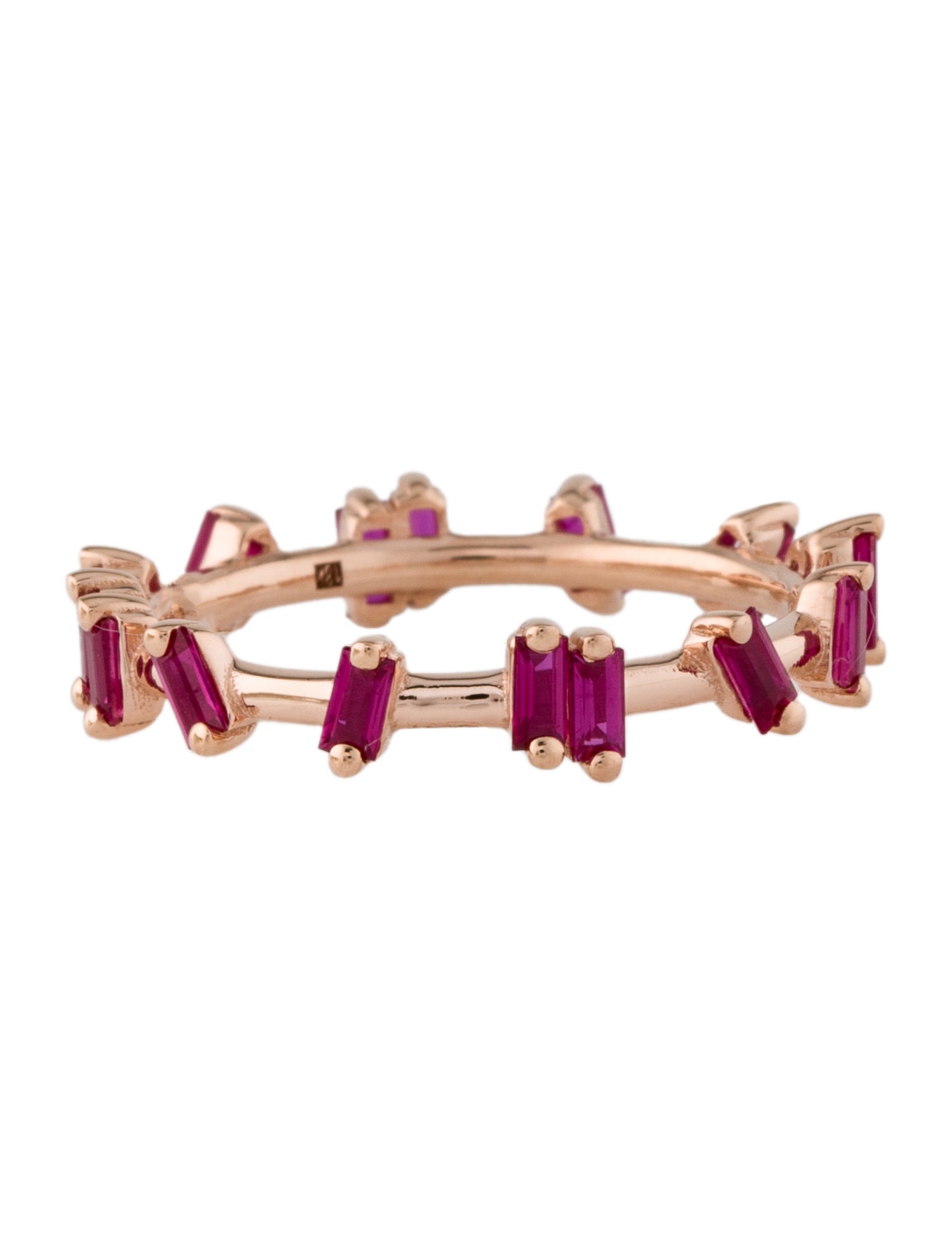 Suzanne Kalan 18K Ruby & Synthetic Ruby Barbwire Ring