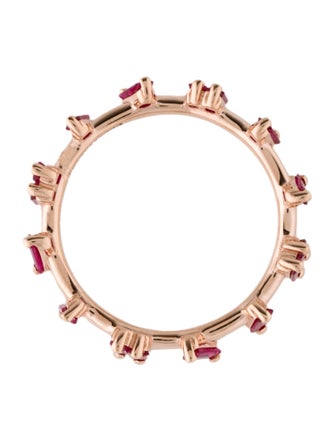 Suzanne Kalan 18K Ruby & Synthetic Ruby Barbwire Ring