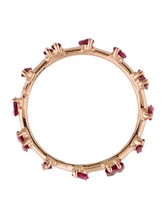 Suzanne Kalan 18K Ruby & Synthetic Ruby Barbwire Ring