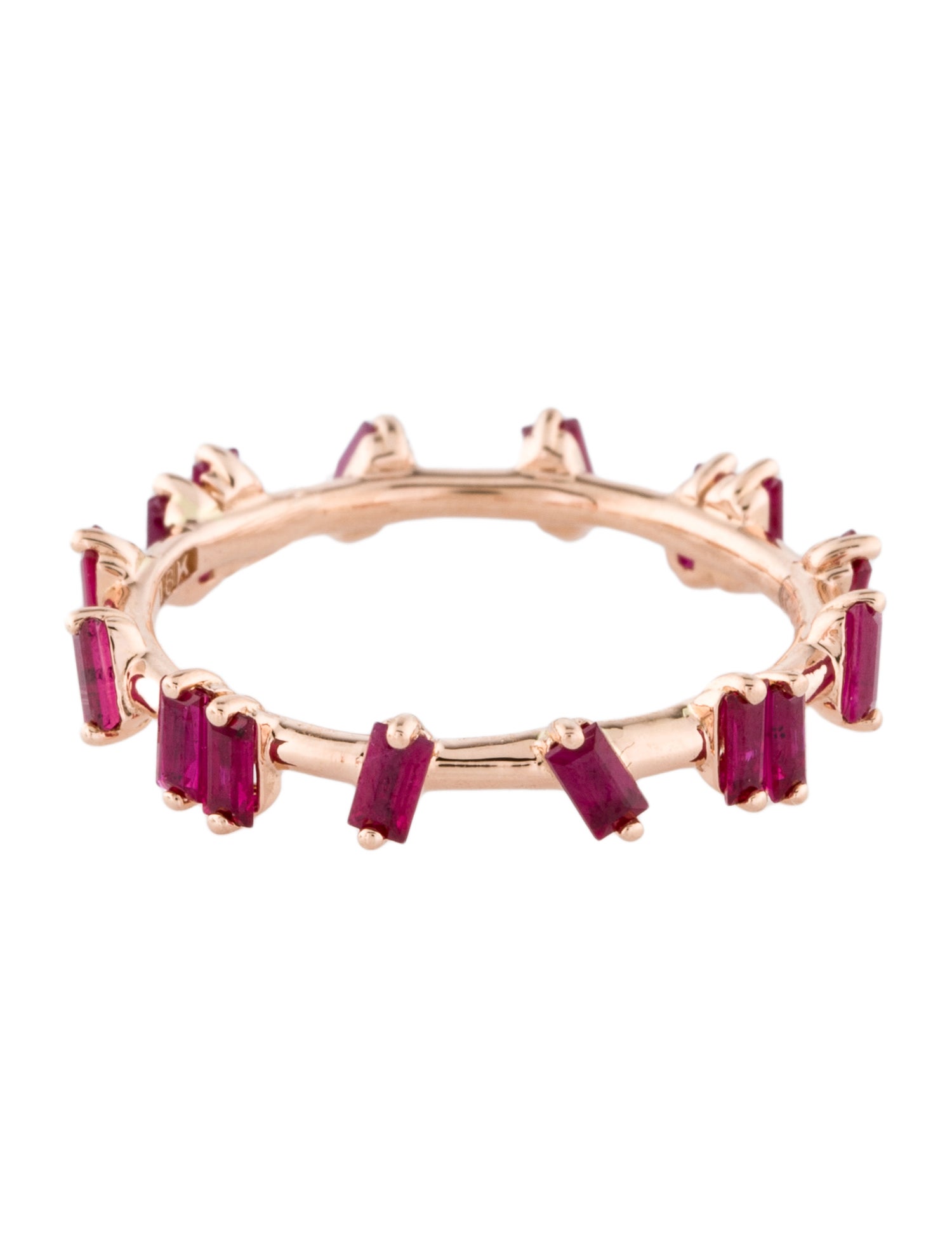 Suzanne Kalan 18K Ruby & Synthetic Ruby Barbwire Ring