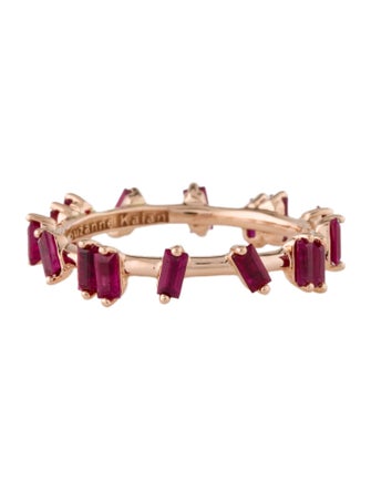Suzanne Kalan 18K Ruby & Synthetic Ruby Barbwire Ring