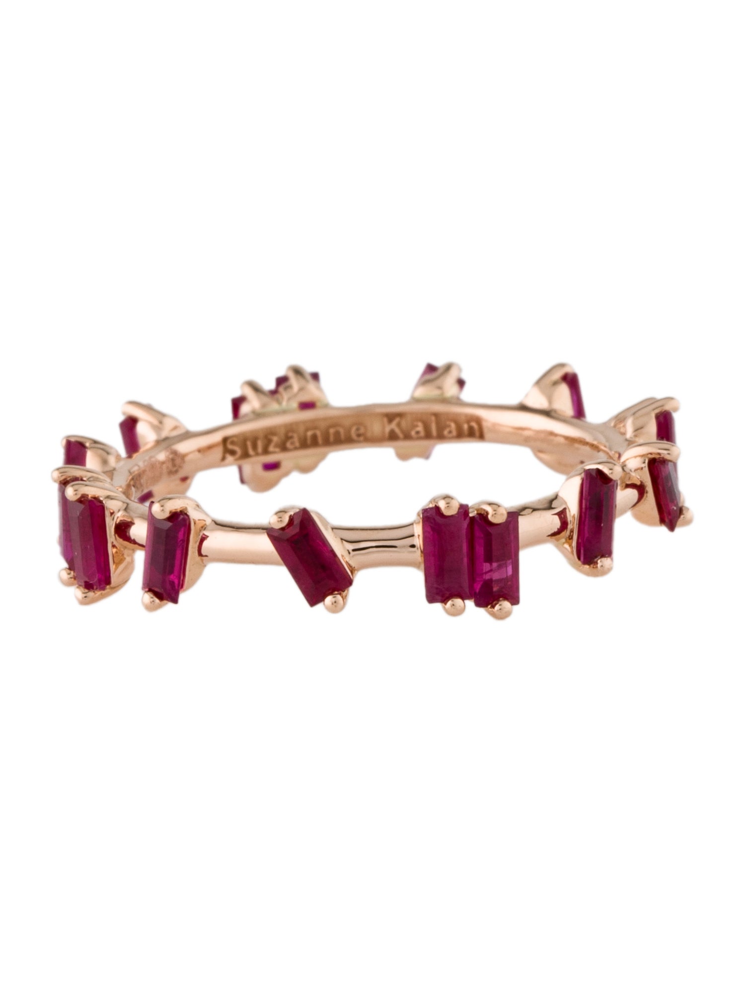 Suzanne Kalan 18K Ruby & Synthetic Ruby Barbwire Ring