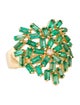 Suzanne Kalan 18K Emerald & Diamond Heart Medium Ring