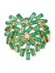 Suzanne Kalan 18K Emerald & Diamond Heart Medium Ring