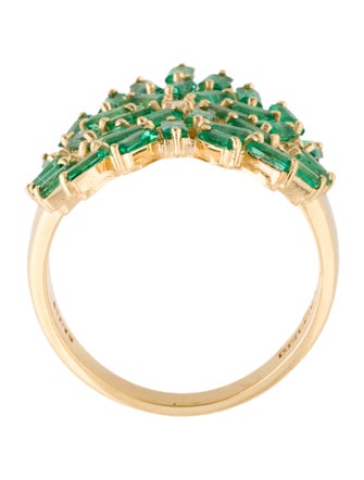 Suzanne Kalan 18K Emerald & Diamond Heart Medium Ring