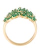 Suzanne Kalan 18K Emerald & Diamond Heart Medium Ring