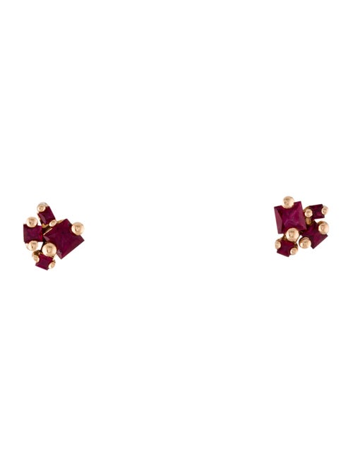 Suzanne Kalan 18K Ruby Stud Earrings