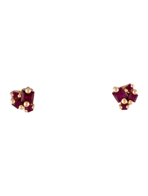 Suzanne Kalan 18K Ruby Stud Earrings