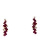 Suzanne Kalan 18K Ruby & Diamond Frenzy Stud Earrings
