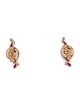 Suzanne Kalan 18K Ruby & Diamond Frenzy Stud Earrings