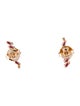 Suzanne Kalan 18K Ruby & Diamond Frenzy Stud Earrings