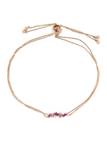 Suzanne Kalan Link 18K Ruby & Sapphire Amalfi Pulley Bracelet