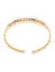 Suzanne Kalan 18K Sapphire & Diamond Pastel rainbow Cuff Bracelet