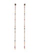 Suzanne Kalan 18K Sapphire & Diamond Fireworks Rainbow Linear Drop Earrings