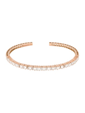 Suzanne Kalan 18K Diamond Fireworks Cuff Bracelet