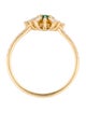 Suzanne Kalan 18K Emerald & Diamond Flower Cocktail Ring