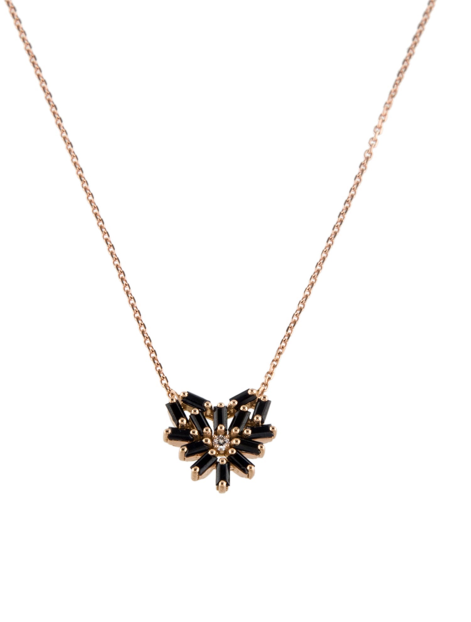 Suzanne Kalan 18K Sapphire & Diamond Small Heart Pendant Necklace