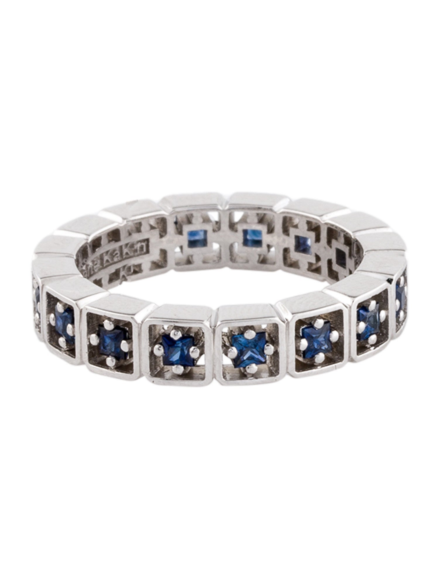 Suzanne Kalan 18K Sapphire Inlay Eternity Band