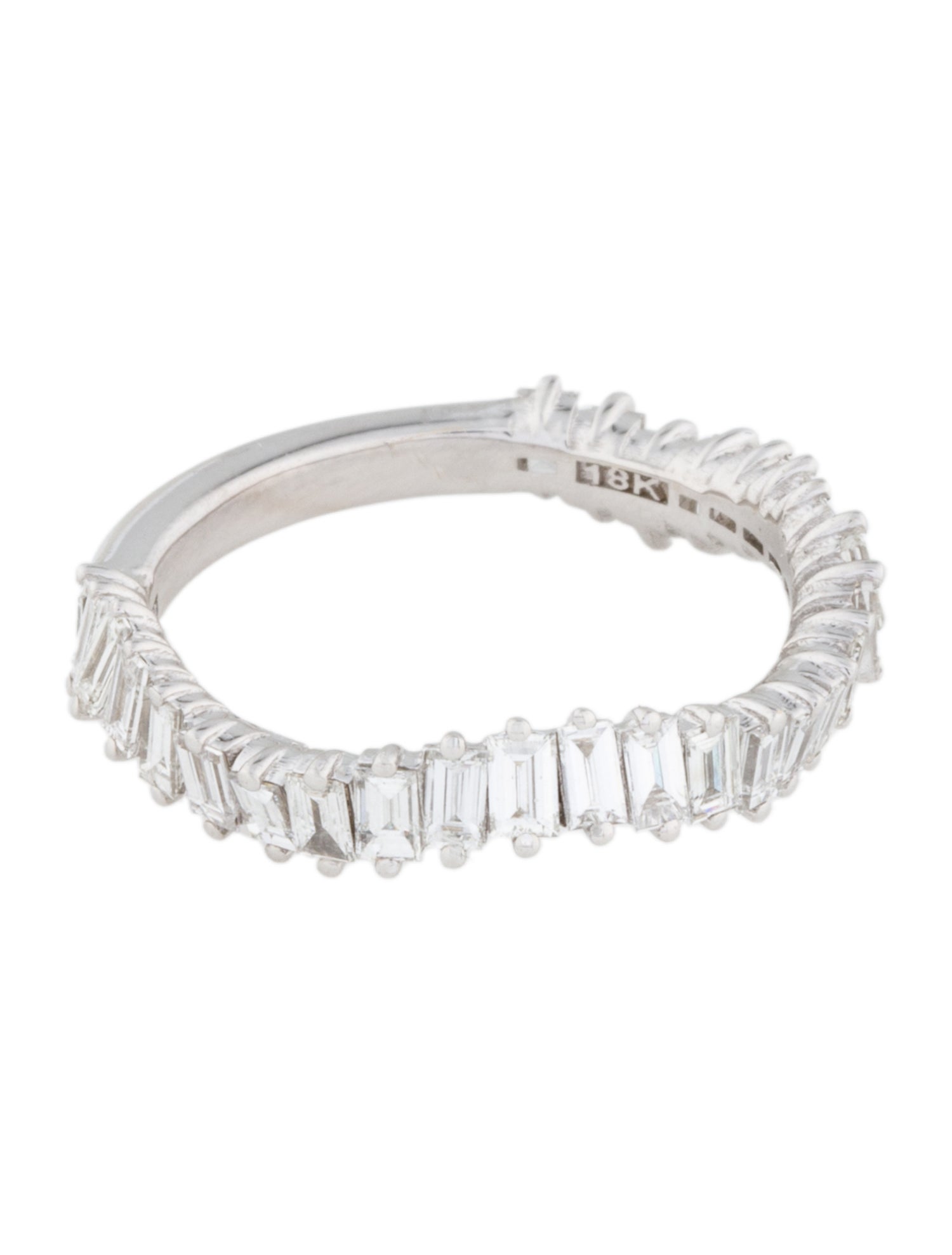 Suzanne Kalan 18K 1.54ctw Diamond Wave Way Band