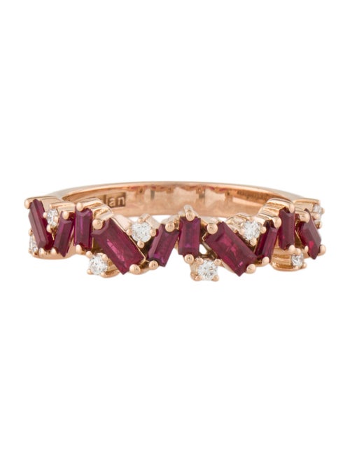 Suzanne Kalan 18K Ruby & Diamond Frenzy Band