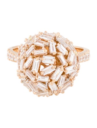 Suzanne Kalan 18K 4.05ctw Diamond Ball Cocktail Ring