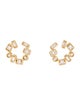 Suzanne Kalan 18K Diamond Inlay Sideways Stud Earrings