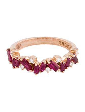 Suzanne Kalan 18K Ruby & Diamond Frenzy Band
