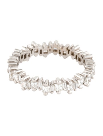 Suzanne Kalan Band 18K 1.30ctw Diamond Eternity Ring 6.5