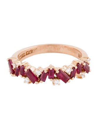 Suzanne Kalan 18K Ruby & Diamond Frenzy Band