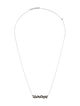 Suzanne Kalan 18K Diamond Bar Pendant Necklace